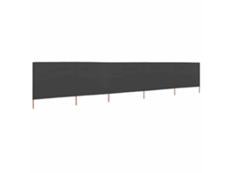 Maison Exclusive - Para-vento Com 5 Painéis Em Tecido 600x80 Cm Antracite