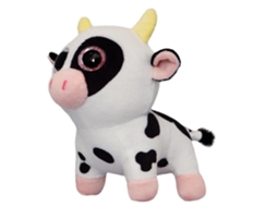 Peluche WILD PLANET Vaca (10x12x17cm - Poliéster)