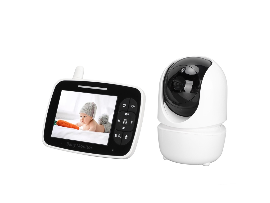 Monitor Bebé 3.5" Com Visão Noturna E Intercomunicador