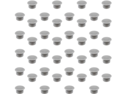Minkissy Tampões De Plástico Redondos 10mm, Tampas De Rosca Cinza, 300 Peças Para Cobrir Orifícios Em Móveis, Armários E