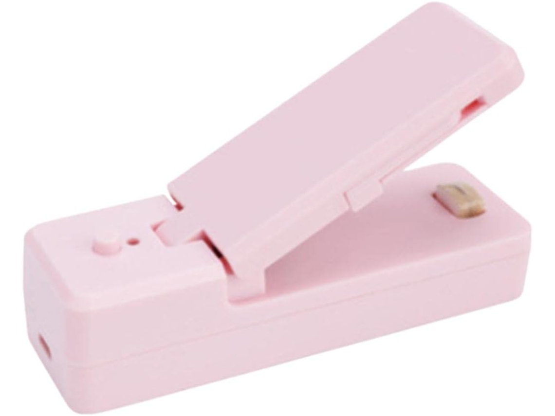 1 Mini Saco Rosa, Recarregável, Seladora Térmica Para Lanches, Seladora Térmica Manual, Para Selagem E Conservação De Alimentos, 1 St