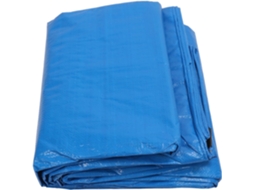 Lona Impermeável Azul 5x6 M Polietileno Resistente SFUSHOS