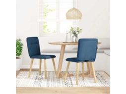 Maison Exclusive - Cadeiras De Jantar 2 Pcs Tecido Azul