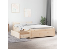 Estrutura De Cama Com Gavetas 90x200 Cm