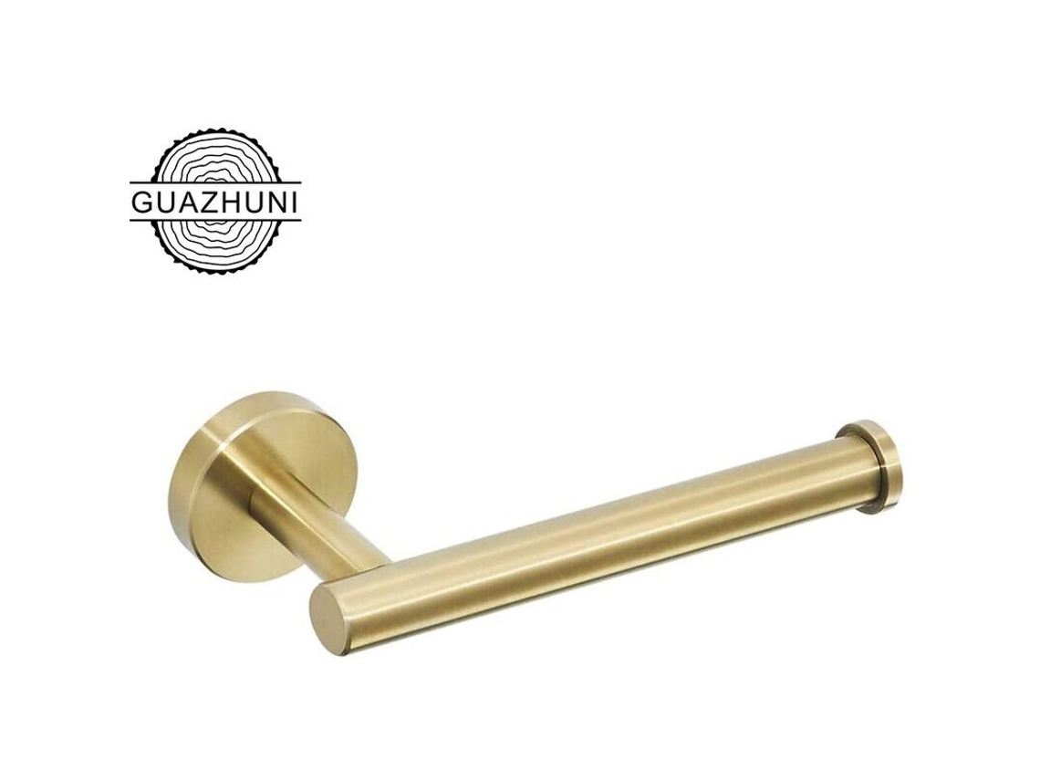 Porta papel Higiênico de Aço Inoxidável 304 dourado escovado AQUAFORGE