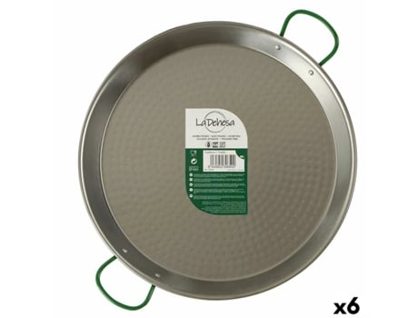 Caçarola 34 cm Aço Polido 6 Unidades