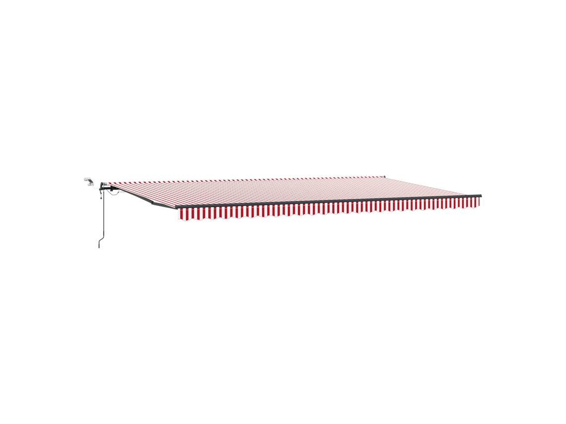 Conjunto 1 Tecido De Toldos Vidaxl Vermelho Poliéster (600 × 300 Cm)