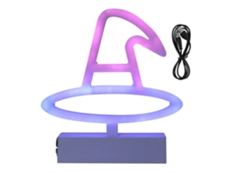 2026 lâmpada Decorativa de Bruxa com Luz Led Neon Usb/bateria Rgb para Halloween e Decoração de Natal