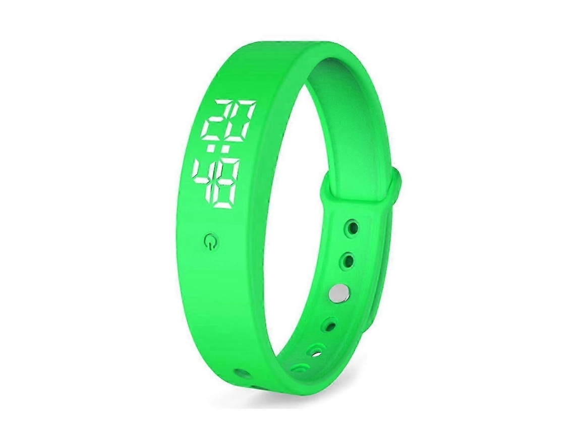 Pulseira inteligente digital LED, relógio inteligente à prova d'água, pulseira inteligente com monitor de temperatura corporal, vibração Ly Ebike