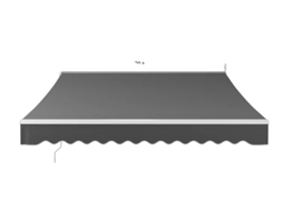 Toldo Retrátil Para Patio, Sombra Uv50+, Abrigo De Varanda,cinza 300 X 250cm