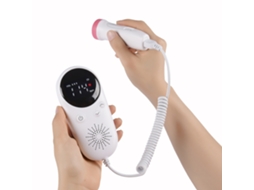 Monitor Cardíaco Fetal Prenatal Doméstico Com Display Lcd, Branco Para Mulheres Grávidas