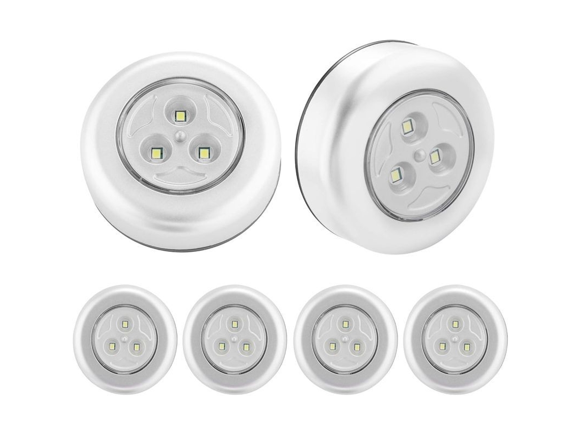 Luzes LED Noturnas Nova Line, 6 peças, autoadesivas | S/MARCA