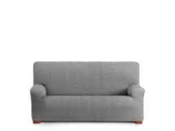 Capa para Sofá Bielástica Adaptável Roc 2 Lugares 140-200 Cm Cinza Claro VIPALIA