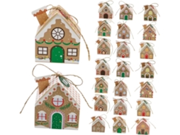 Caixas De Calendário Do Advento De Natal Com 24 Peças, Em Formato De Casa, Práticas Para Guardar Guloseimas E Outros Itens.
