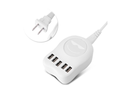 Carregador EOOCOO (plugue Inteligente Duplex com 5 Portas Usb)