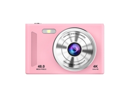 Câmara Digital Câmeras Duplas De Alta Definição, Foco Automático, Tela De 2,4 Polegadas (rosa) Cuich