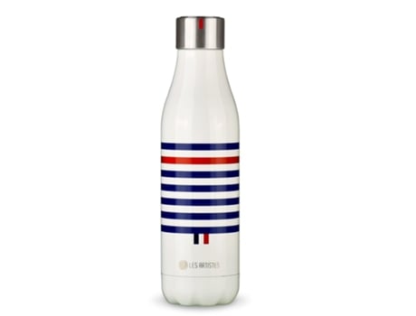 Garrafa LES ARTISTES PARIS Aço - Branco - 7,05 x 7,05 x 25,40 cm)