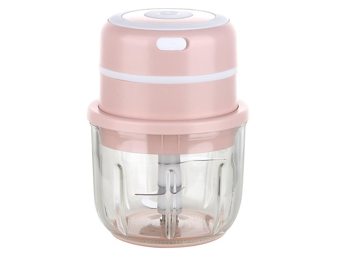 Triturador De Alhos Usb Rosa Yunzii