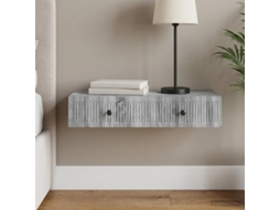 Vidaxl Mesa Lateral De Parede Sonoma Cinzento 87,5 X 34,5 X 17 Cm