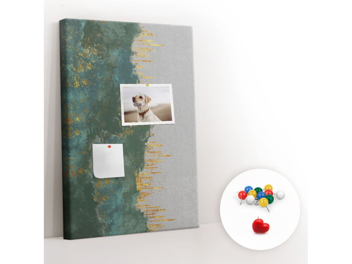 Lousa De Cortiça Padrão Decorativo Para O Escritório Espelharte (40x60 Cm)