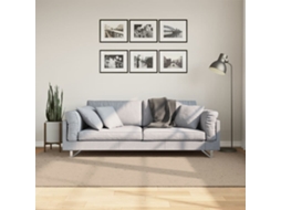 Vidaxl Tapete Pelo Curto Macio E Lavável Huarte 160x230 Cm Cor Areia