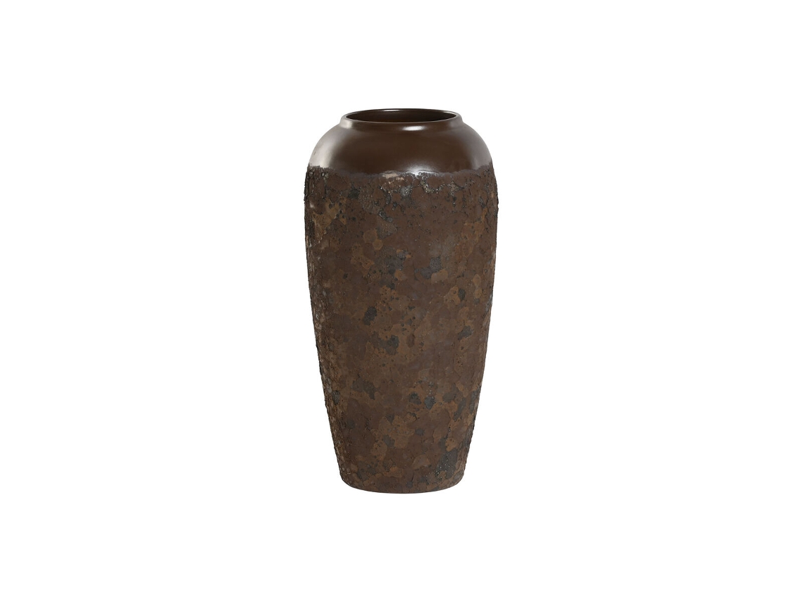Vaso Home Esprit Castanho Cerâmica 16 X 16 X 31 Cm