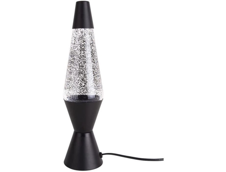 Leitmotiv candeeiro de mesa Glitter led 37 cm aço/vidro 25W preto