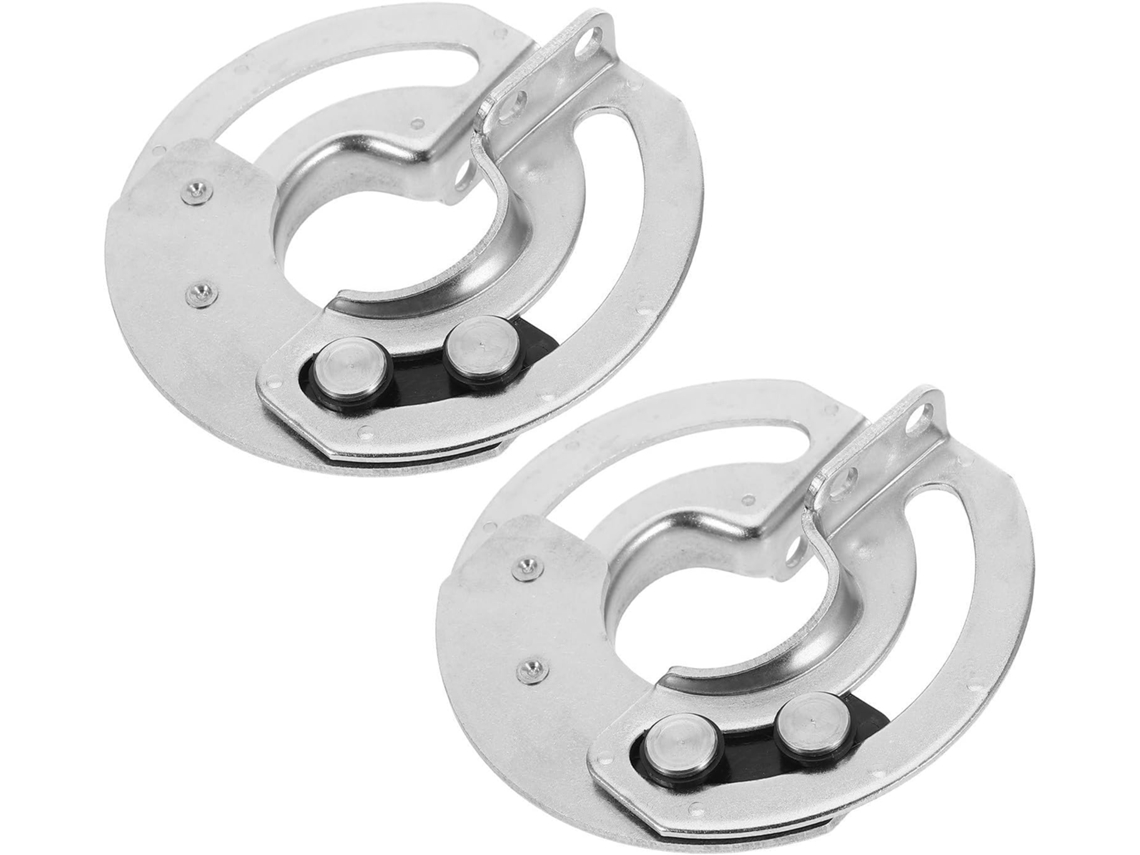Inoomp 2 Dobradiças Ocultas Semicirculares Em Aço Inoxidável Com Redução De Ruído, Ajustáveis Para Uso Industrial