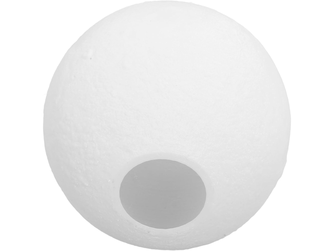 Luminária Pendente Creative Moonlight Em Plástico Branco - Substituição Versátil