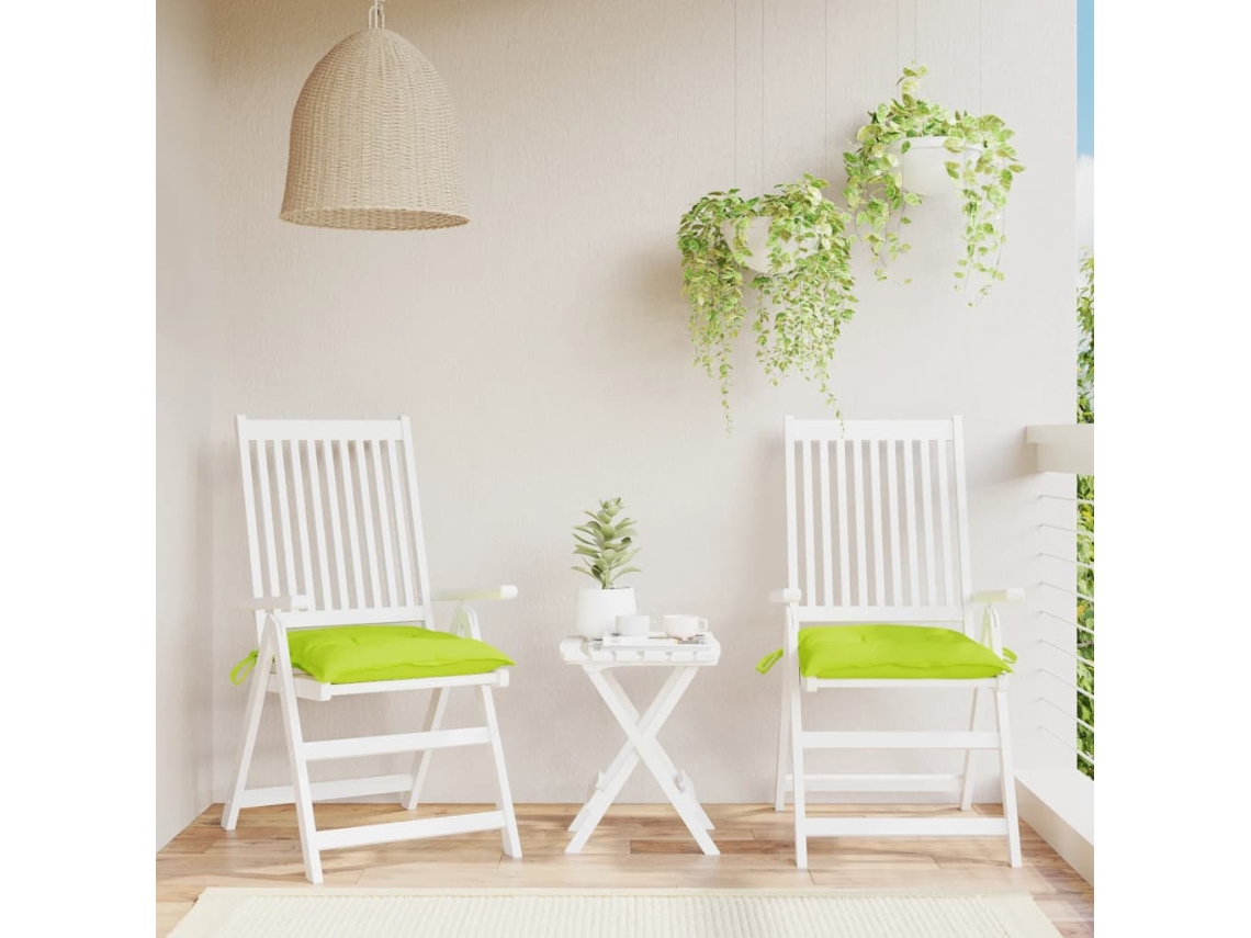 Vidaxl Almofadões Móveis De Paletes 2pcs Tecido Oxford Verde Brilhante