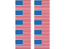 Adesivos Da Bandeira Americana Em Papel Autoadesivo
