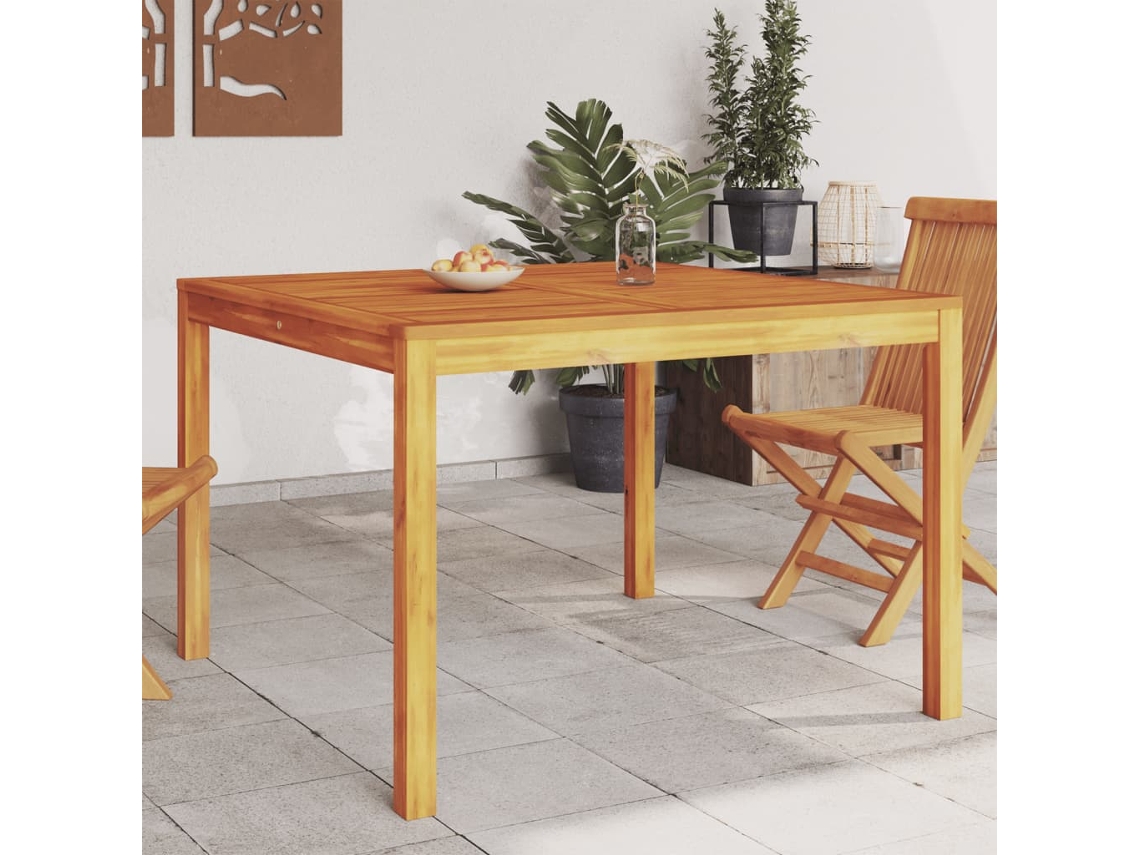 Mesa De Jantar P/ Jardim 110x110x75 Cm Madeira De Acãcia Maciã§a DKD HOME DECOR
