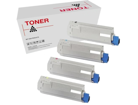 Pack 4 Toners Compatíveis Es5460/Es2232/Es2632 Oki Executive 43865732 43865731 43865730 43865729
