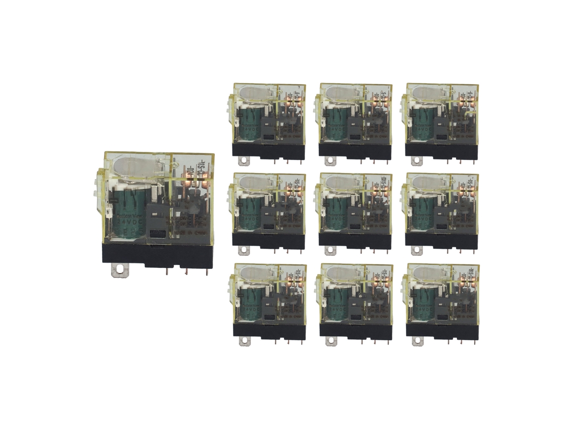 Yuru 10pcs Relé de Potência Miniatura Bem1scl 5 Pinos Dc24v 12a 1 na 1 Nf Componente Eletrônico