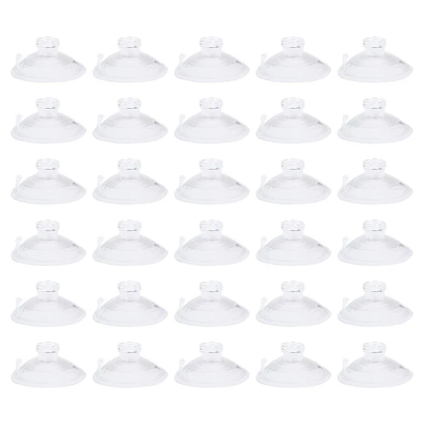 Conjunto de 30 Ventosas Fortes para Vidro, Pequenas Ventosas para Mesas de Vidro, Ventosas para Tigelas e Balões. Pacote com 30 Unidades BRILVIBERA