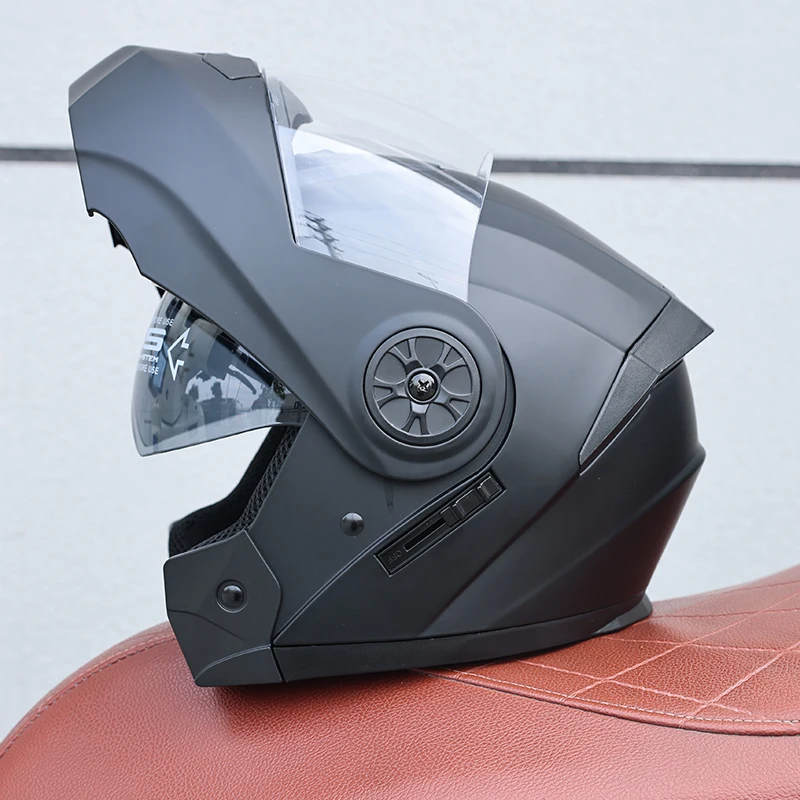 Capacete Modular Flip-up Com Certificação (l)dot, Unissex, Feito De Material Abs.