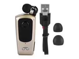 Fones de Ouvido Bluetooth Marca Autorizada Fineblue F920 Dourado EOOCOO (telescópico Inteligente, Chamada Esportiva)