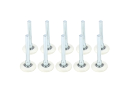 Polia de nylon para porta de garagem, resistente ao desgaste e durável, adequada para substituição.
