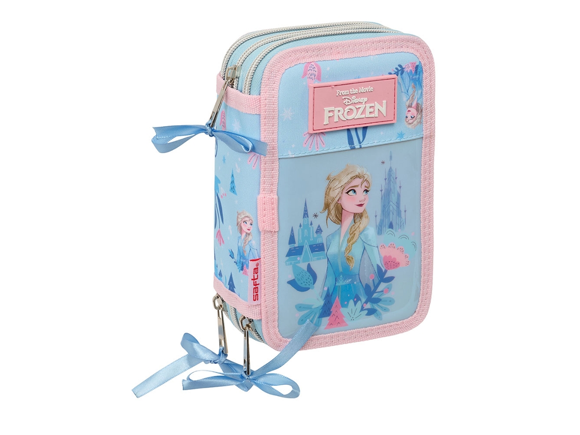 Estojo Escolar Disney Frozen Ice Magic 2025 Triplo Com Carga 412573857