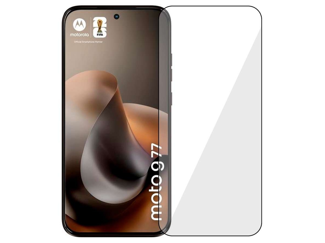 Película De Vidro Temperado Completa Preto Para Motorola Moto G77