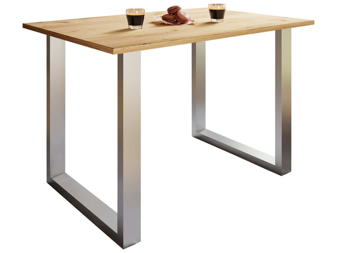 Mesa De Jantar De Madeira Mesa De Cozinha Xona U 140x50 Vcm