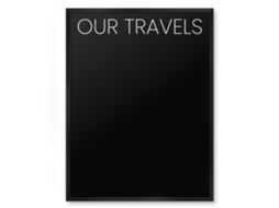 Magnetic Glass Board Our Travels For The Hall Espelharte (60x80 Cm)