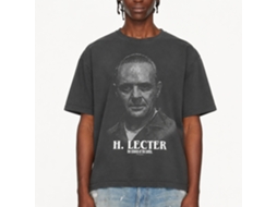 Rockinstone Silence Of The Lambs Movie Silence H Lecter Portrait Solid Smoke Adult T-shirt Size:l