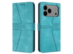 Capa De Couro Para Iphone 17 Pro - Triangular - Cor Sólida