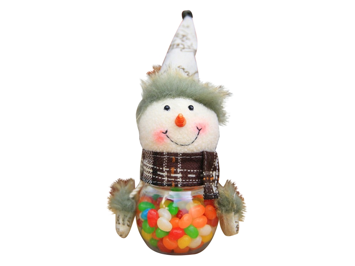 Laxiscreed Caixa De Armazenamento De Natal Com Rena, Boneco De Neve E Doces Para Decoração Festiva