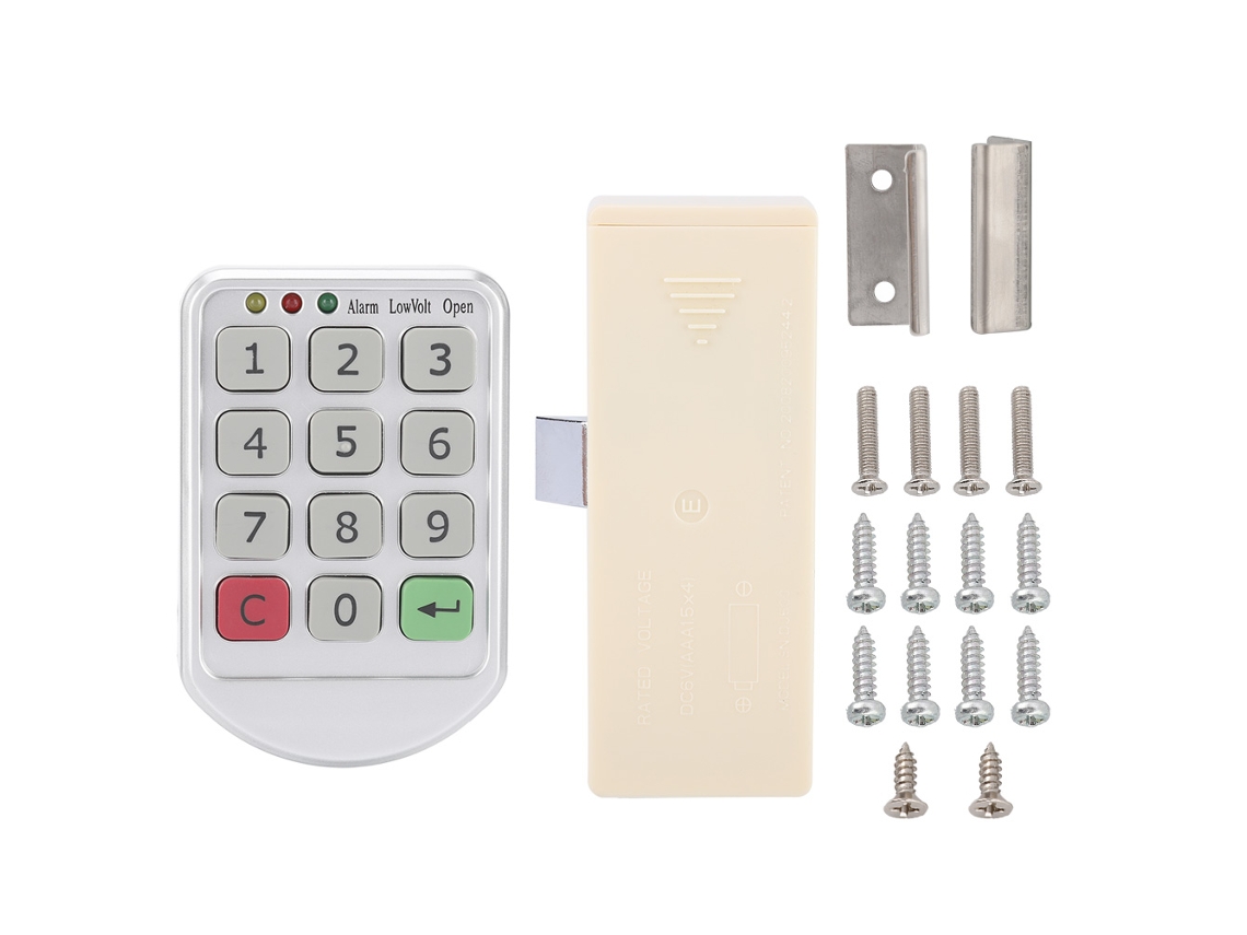 Fechadura Eletrônica Inteligente Com Senha (material Plástico, Modelo Zd01, Adaptada Para Códigos Digitais De Teclado)