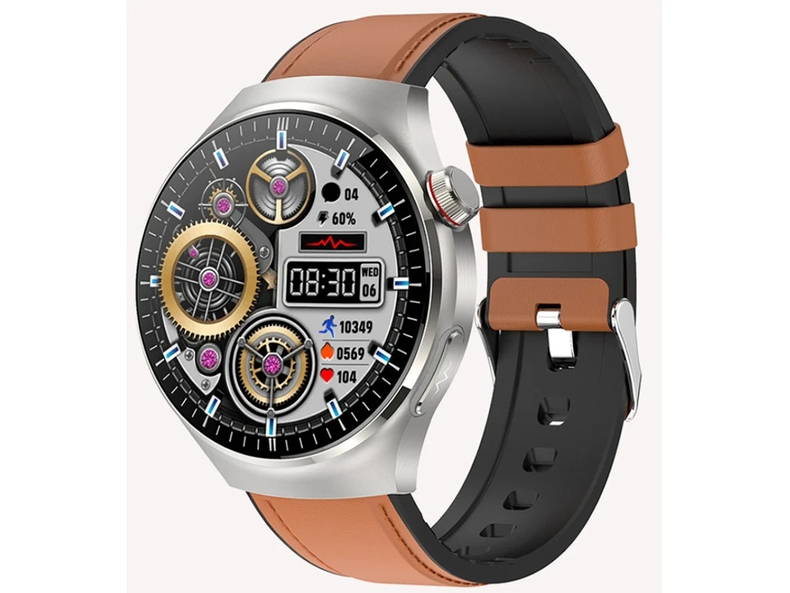 Smartwatch Com Verificação De Saúde Com Um Toque Ecg Pressão Arterial Medição De Gordura Corporal E Recursos Sos Marrom Bestvite