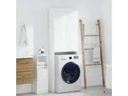 Vidaxl Armário Máquina De Lavar Roupa 64x25,5x190 Cm Branco