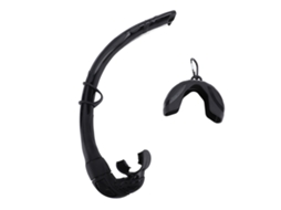 Kklv-tubo De Respiración Húmedo De Silicona Plegable Para Buceo Libre Y Snorkel, Enrollable, Entrenamiento De Natación, Color Negro