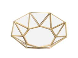 Tray de Vidro Octogonal LAXISCREED para Sobremesas